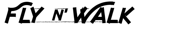 Fly n Walk font preview
